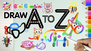 Draw Animals & Alphabets A-Z Easy Coloring Animation Part 1 screenshot 2