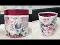 Fabric Basket Tutorial | Bucket Bag DIY | How to sew Fabric Basket | Quilted Fabric Basket