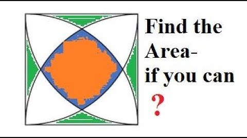 What is the Area of the Shaded Region? HARD Geometry Problem?