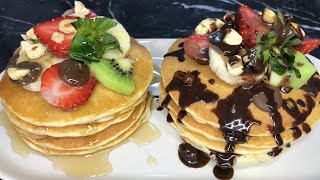 Pancake recipe - How to make honey and chocolate pancakes - How to prepare pancake dough