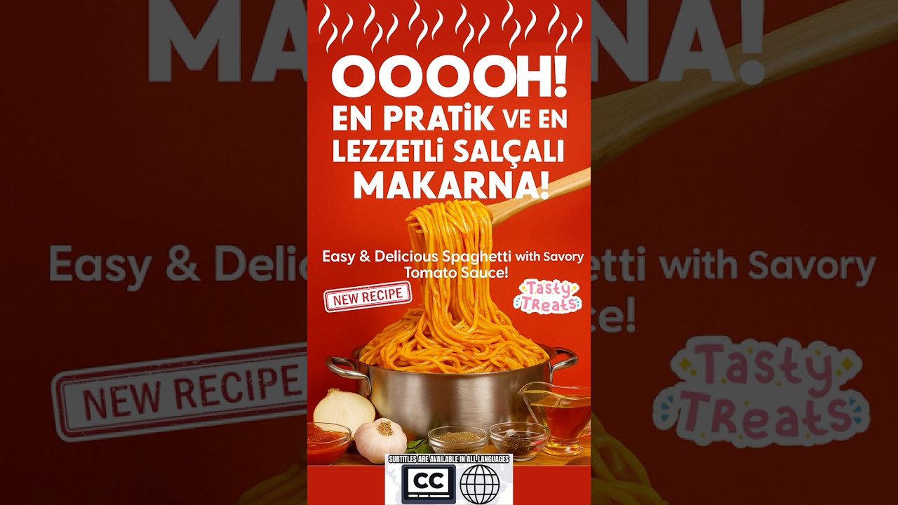 Salçalı Makarna Tarifi | Pratik ve En Lezzetli Spagetti Yapımı #shorts