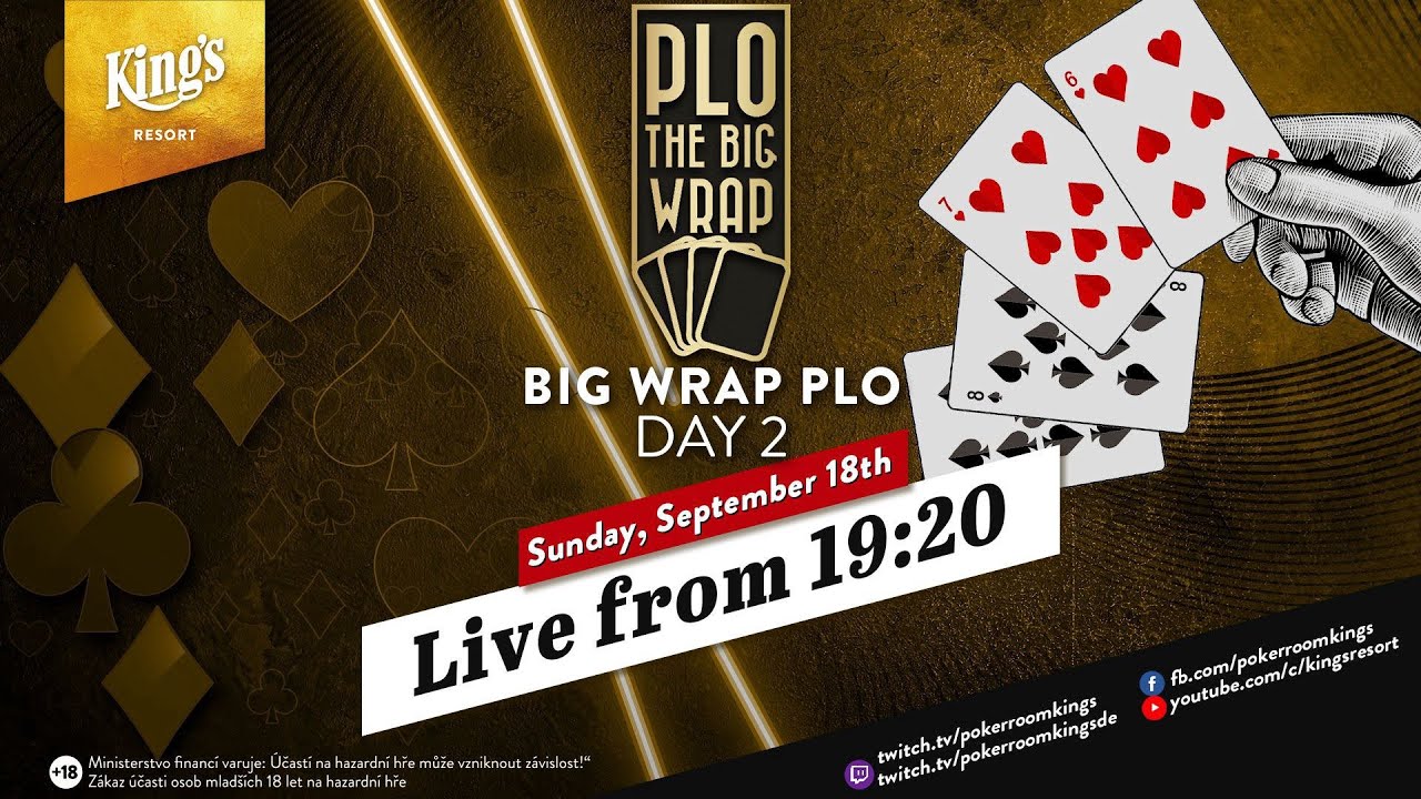 Day 2 of €2.350 "The Big Wrap" PLO Main Event, live from King's Resort