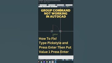 AutoCAD Group Command Not Working How To Fix #shorts