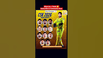 CSK New Squad IPL 2026 💛🦁😱 #csk #chennaisuperkings #msdhoni#ipl2026#sanjusamson#cricketshorts#shorts