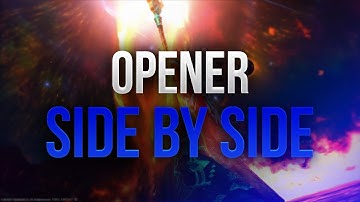 【FFXIV】4.X Dragoon ~ Jump/Spineshatter Opener Side by Side Comparison