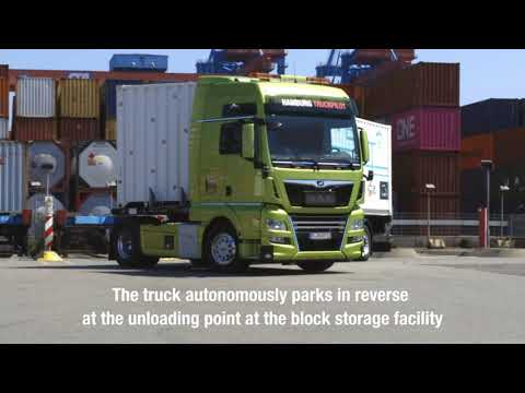 MAN and HHLA pioneer Logistics 4.0 with the autonomous Hamburg TruckPilot