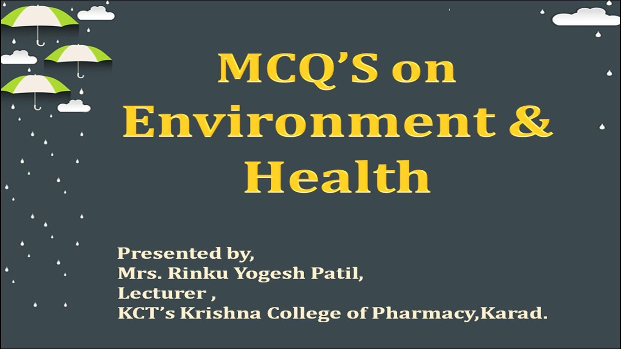 MCQS on Environment & Health