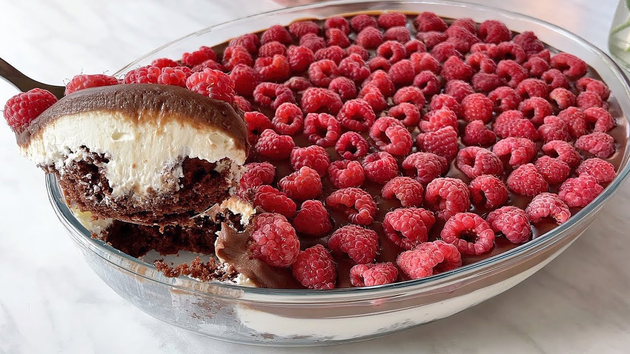 👍 ЛЕГКО и НЕВЕРОЯТНО вкусно! Trifle десерт. Шоколад и малина!