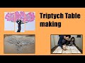 3&#39;lü Kabartma Tablo Çalışması❗Relief Triptik Kanvas Tablo