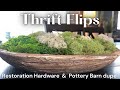 DIY Restoration Hardware dupe | Textured Vase | Moss bowl | Thrift Flip