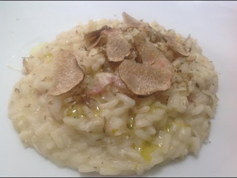 Risotto with Truffle and Guanciale, Mantecato with Fossa Cheese