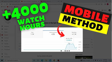 How To Get 4000 Watch Hours On Mobile | How To Complete 4000 hours Watch Time