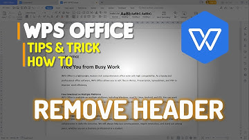 WPS Office Word How To Remove Header
