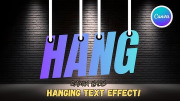 Canva Hack: Create Amazing Hanging Text Effect!