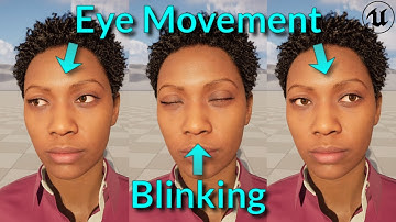 Random BLINKING & EYE MOVEMENT for MetaHuman characters