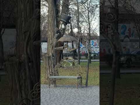 ❤ГОРОД ❤Лавочка Влюбленных❤#доброеутро #зима #город #мир #погода #мирногонеба #любовь #люсимили