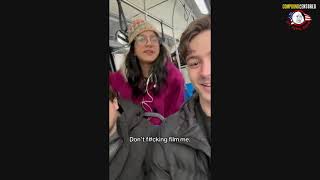 ANTIFA FREAK PEPPER-SPRAYS Journalists on Philly Bus!