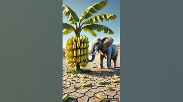 The monkey and his child planted a banana tree 😭#ai #monkey #tree