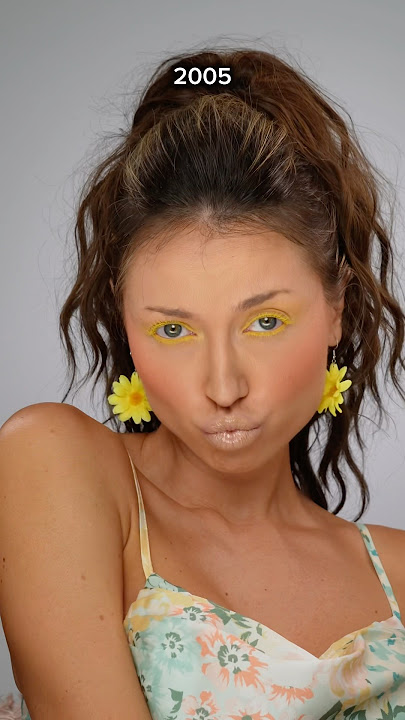 Summer makeup trends for each year 2025vs2005 🤍