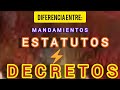 Los Mandamientos de Dios estatutos y decretos