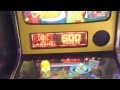 winning 500 tickets in the Simpsons game at Dave and Busters
