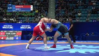 1/8 Gr - 130 Kg: R. Kayaalp (Tur) V. L. Meng (Chn) Resimi