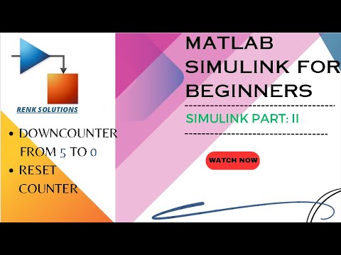 How to create a model in Simulink | Down counter - YouTube
