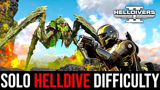 Solo HELLDIVE Hardest Difficulty in Helldivers 2