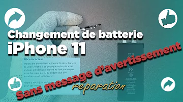 Comment enlever message important concernant la batterie sur iPhone