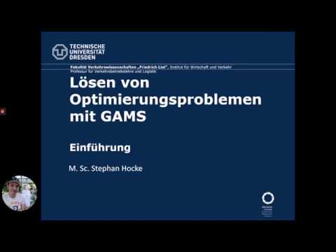 TUD GAMS - Einführung - Part 1: Allgemeines und Motivation