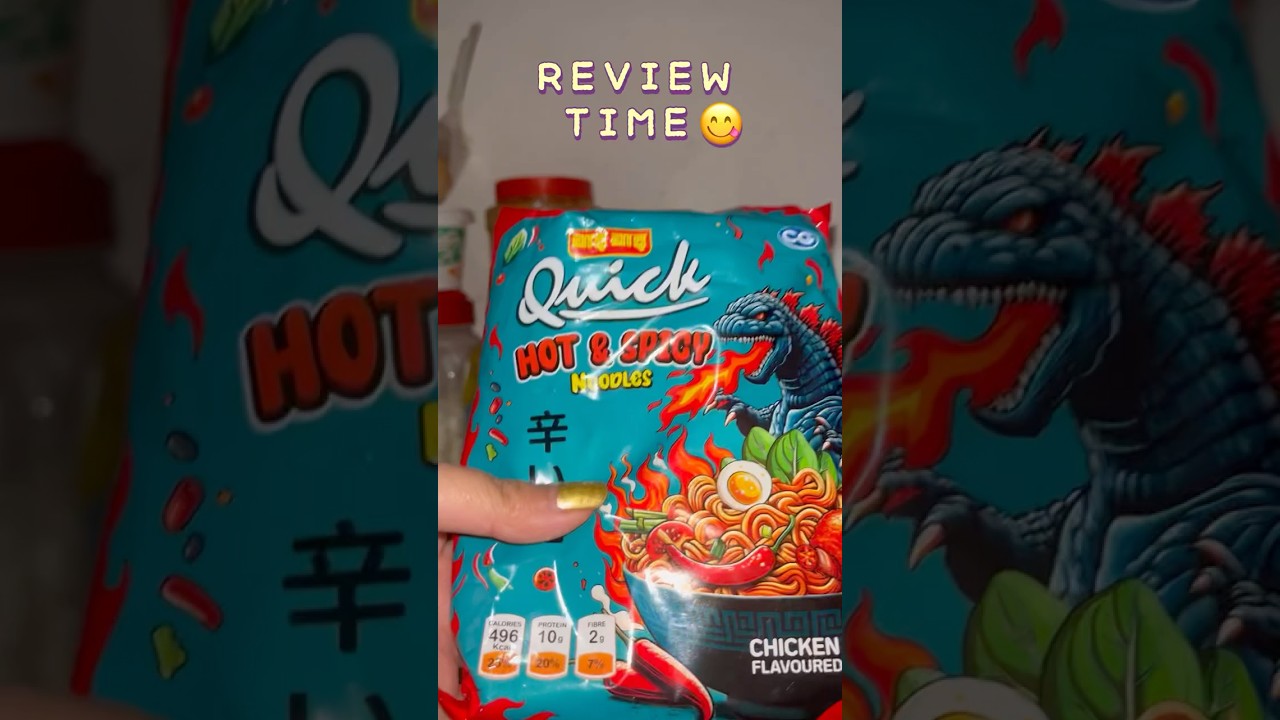 New Wai wai quick hot and spicy noodles review 🌶️🥵 