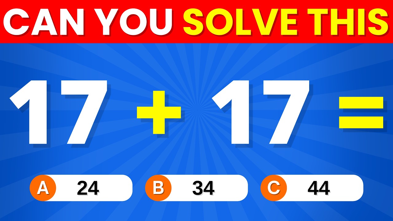 Can you Solve These MATHEMATICS Quizzes - Math question and answers ...