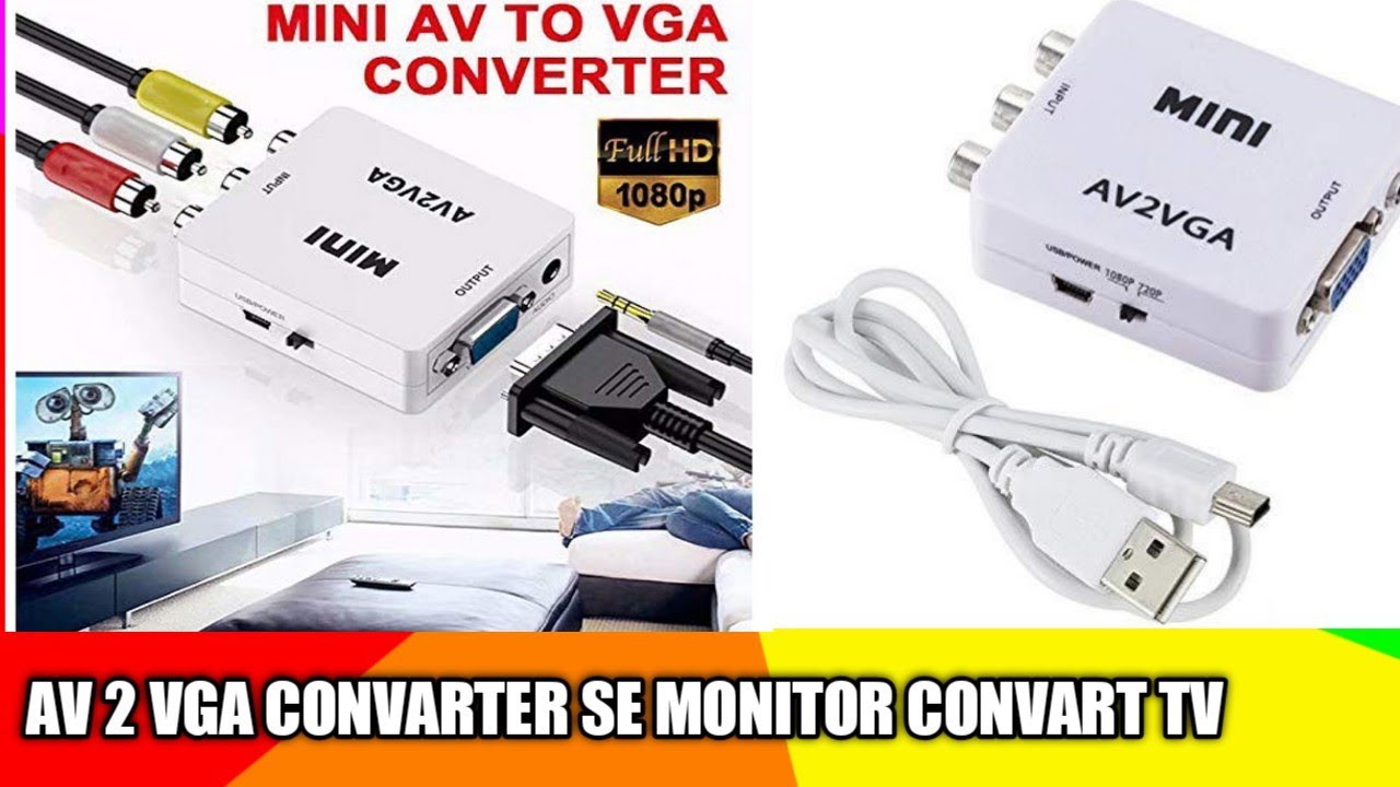 AV 2 VGA Review And Connecting To Monitor - YouTube