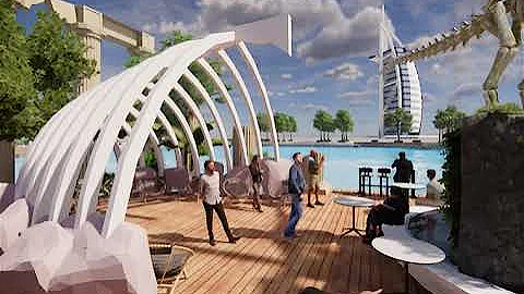 Sketchup+Enscape render+Walkthrough | Public Park Themed Coffee Shop Design | Landscape Architecture