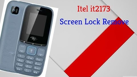Itel it2173 phone& screen lock remove itel it2173 hard reset code itel 2173 flash file