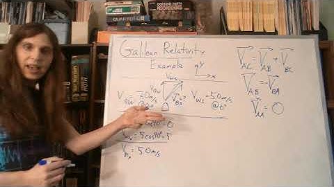 Galilean Relativity: Two-Dimensional Example Problem