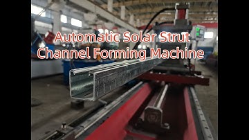 Automatic Solar Strut Channel Roll Forming Machine #solar #rollformmachine