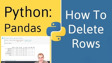 How to Remove a Row From a Data Frame in Pandas (Python)