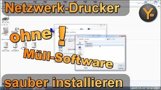 Windows: Netzwerk-Drucker sauber installieren (ohne unnötige Hersteller-Software)