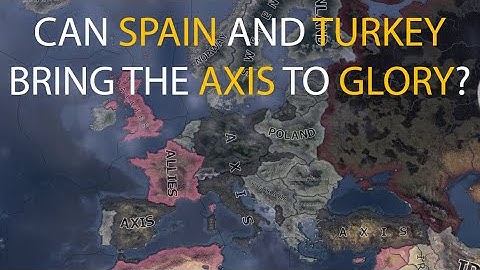 HOI4 Timelapse - What if Spain and Turkey joined the Axis in 1939?