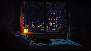 Enjoy the Feeling of Being Alone in a Dark Room and it's Raining 🌧️ Lofi Chill to Relax/Sleep/Rest