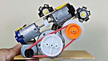 Generator mini prototype menggunakan model seperti mesin mainan keong racing buat proyek elektronik