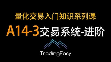 A14-3交易策略的执行与优化 | 量化交易入门知识