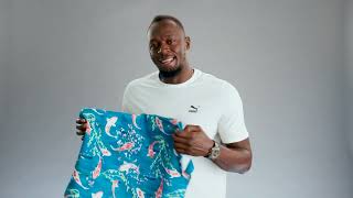 Usain Bolt shows off textile printing with the Epson SureColor SC-F6400H