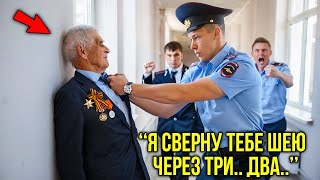 картинка: ПАТРУЛЬНЫЕ ПРИЖАЛИ ПЕНСИОНЕРА К СТЕНЕ — НО КОГДА ПОДОШЁЛ ГЕНЕРАЛ, ОНИ ВСТАЛИ НА КОЛЕНИ!
