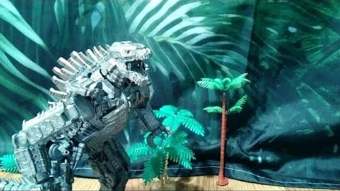 Sh monsterarts mechagodzilla 2021 stop motion test.