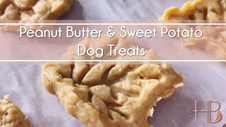 Peanut butter & sweet potato dog treats