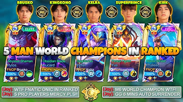 5-MAN WERELDKAMPIOENEN GRAP!! 😱 We veranderen onze naam naar ONIC en dit gebeurt... (vijand werd ...