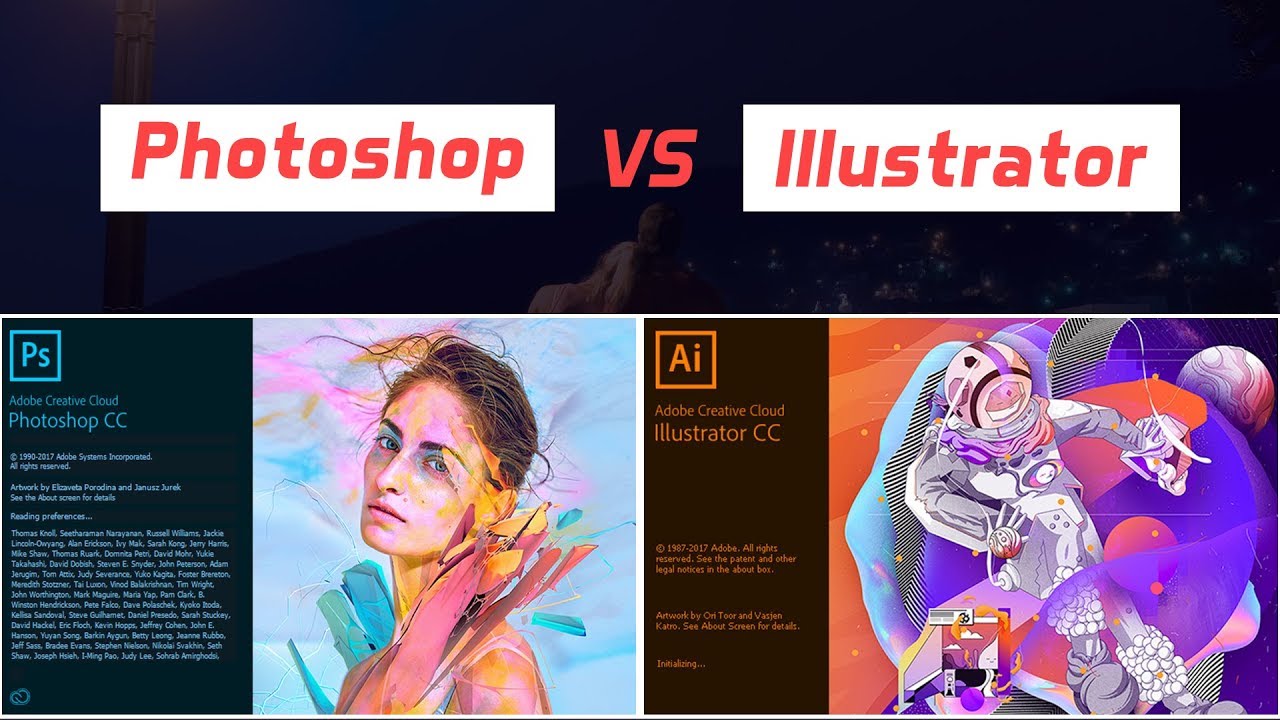 adobe illustrator vs photoshop best