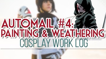 Cosplay Work Log: Lan Fan Automail || Part 4: Painting and Weathering || MangoSirene
